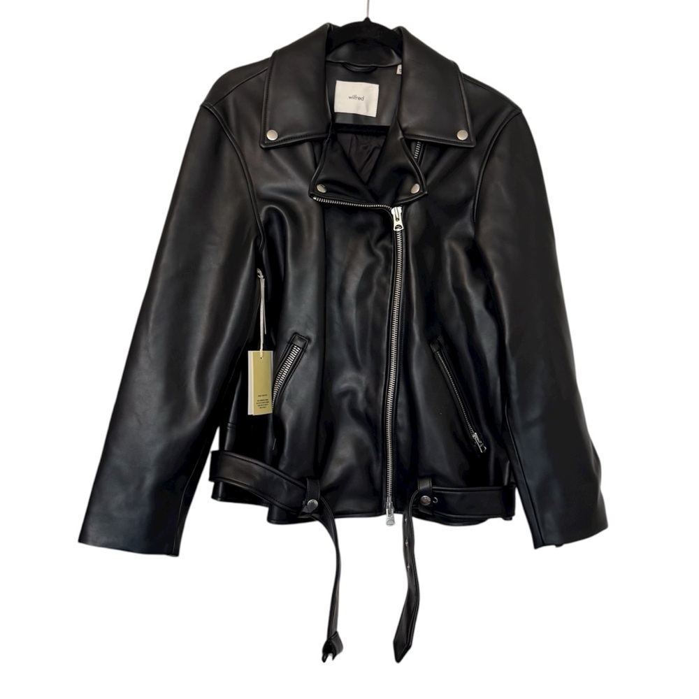 Aritzia Black Leather Jacket - Picture 3 of 9